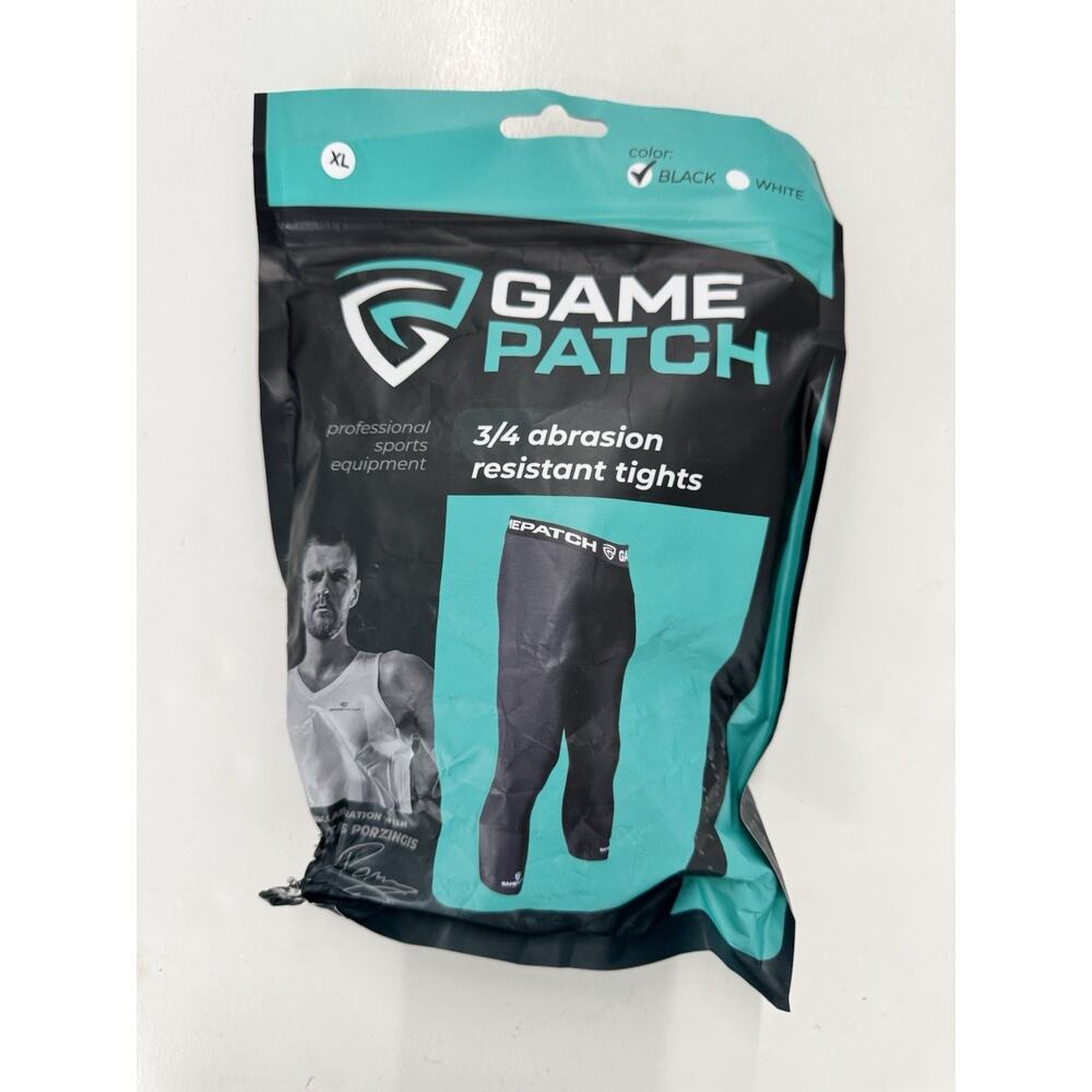 Gamepatch 3/4 Abrassion Resistant Tights XL Black NWT!